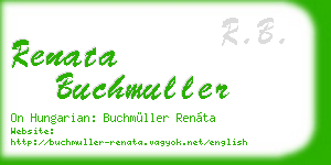 renata buchmuller business card